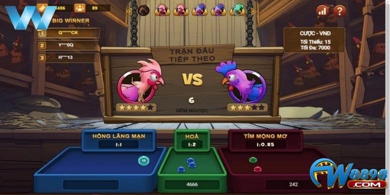 Đá Gà W88 Thoả Sức Đặt Cược Rinh Tiền Thưởng Khủng 3 Cùng trải nghiệm đá gà W88