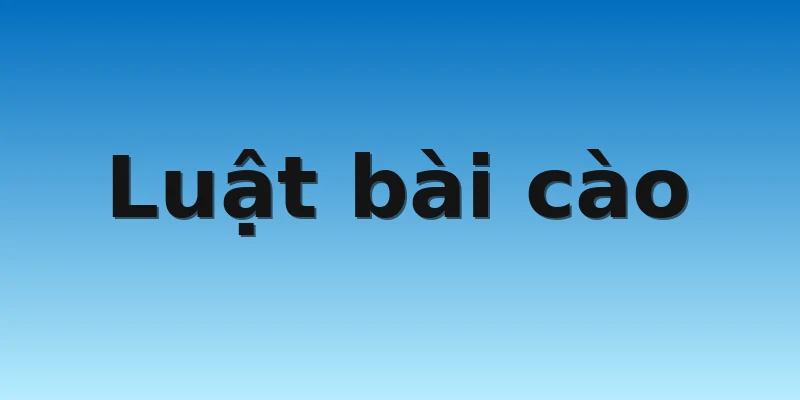 Luật bài cào