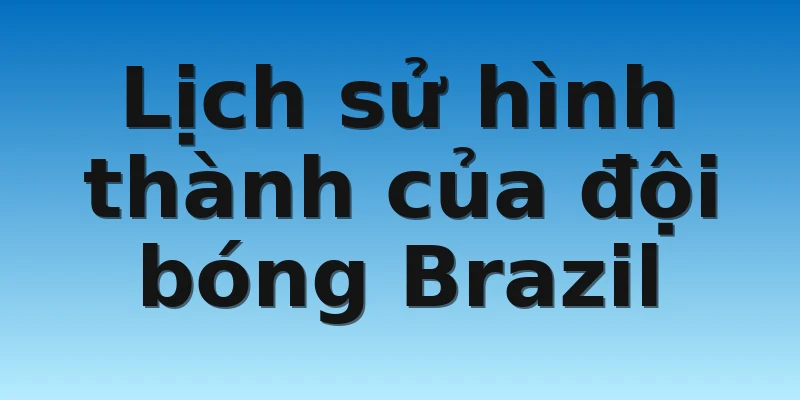 Lịch sử hình thành của đội bóng Brazil