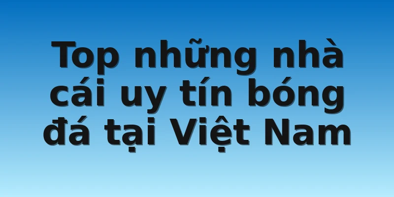 Top những nhà cái uy tín bóng đá tại Việt Nam