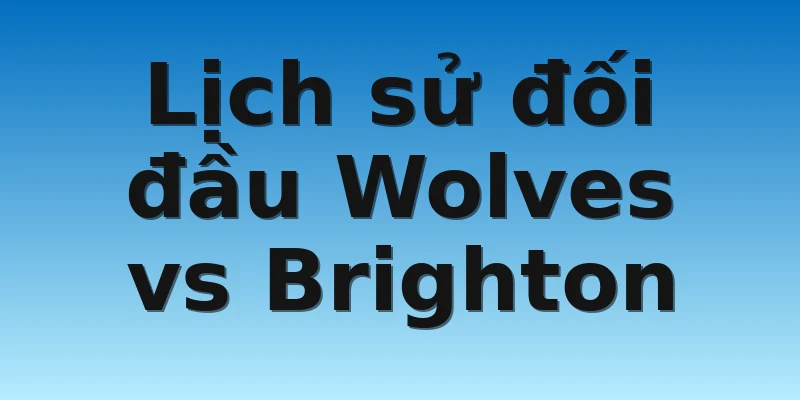 W88_Soi Kèo Wolves Vs Brighton, 22h00 5/11 4 Lịch sử đối đầu Wolves vs Brighton