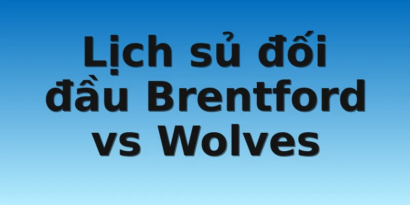 Lịch sủ đối đầu Brentford vs Wolves