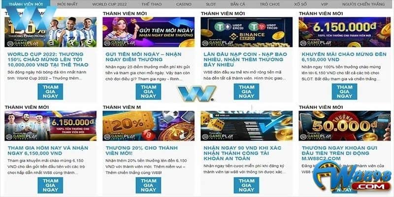 Cập Nhật Khuyến Mãi W88 Mới Nhất Newbie Không Thể Bỏ Qua 4 Một vài điều cần lưu ý khi nhận khuyến mãi tại W88